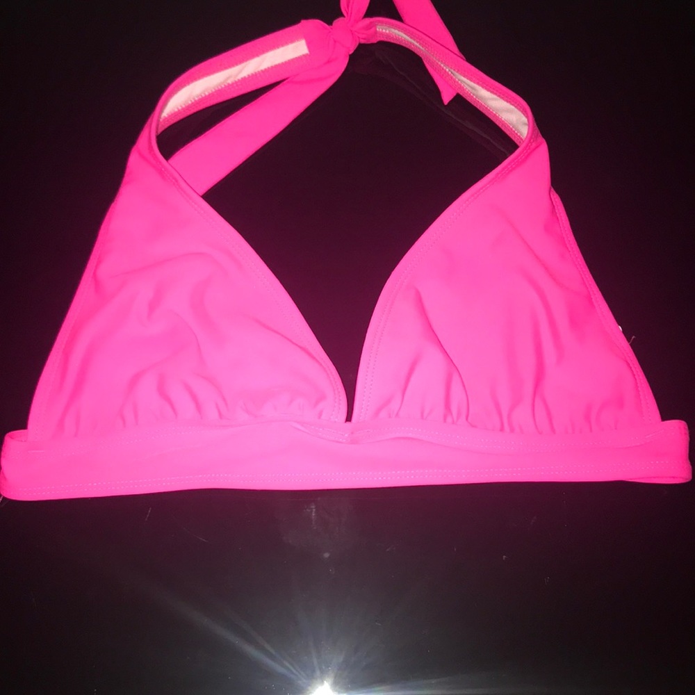 Pink bikini top
